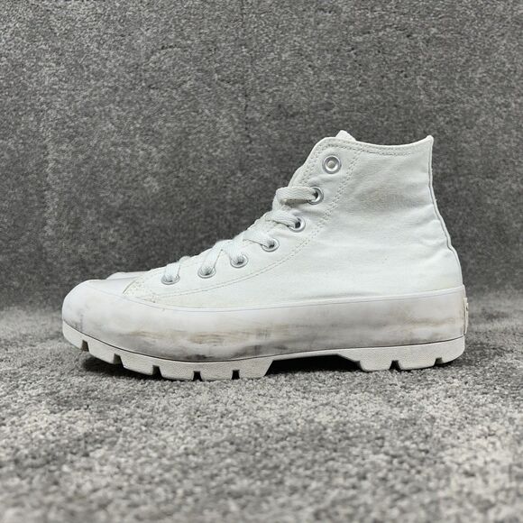 Converse Chuck Taylor All Star Hi 571211C Women’s 8 White Lugged Platform Shoes - Picture 5 of 12